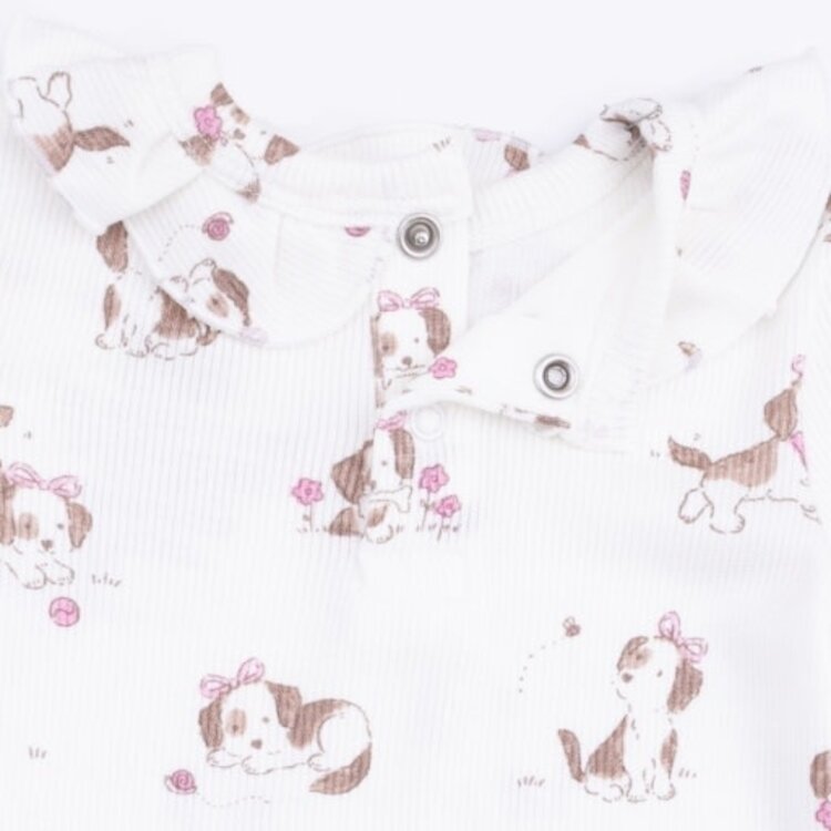 Angel Dear Explorer Puppy Pink Ruffle Top and Pant