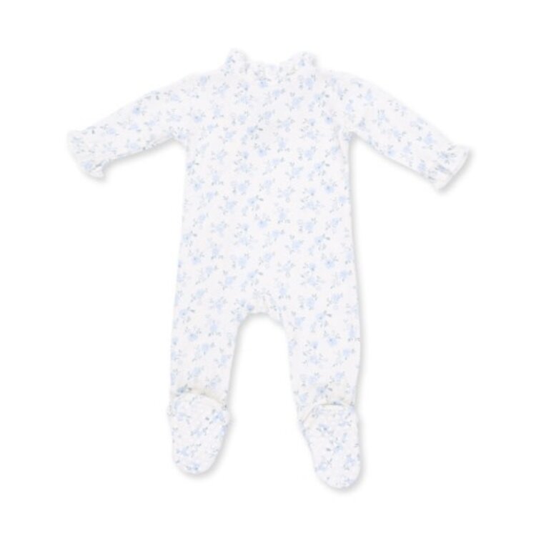Angel Dear Rose Briar Kimono Ruffle Snap Footie