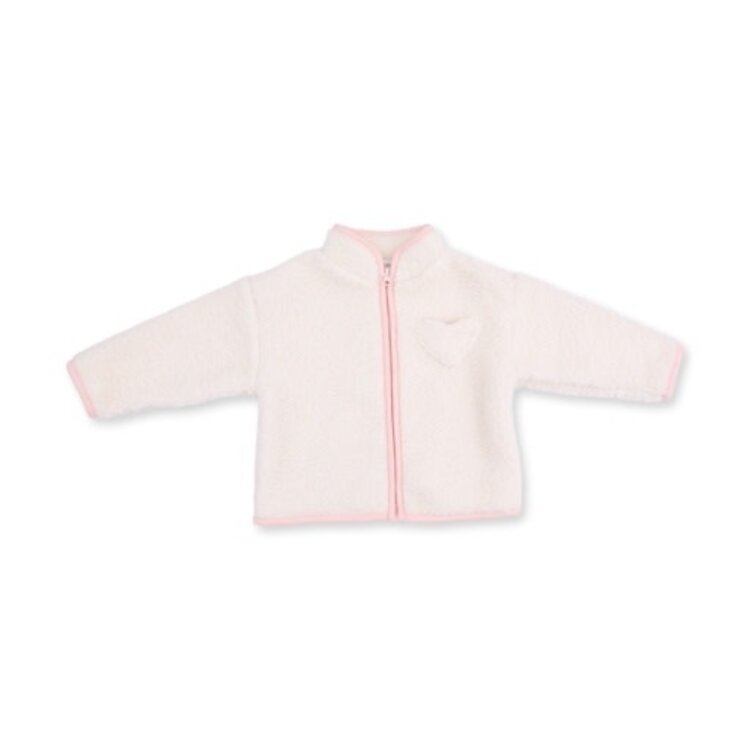 Angel Dear Sherpa Cream & Pink Jacket