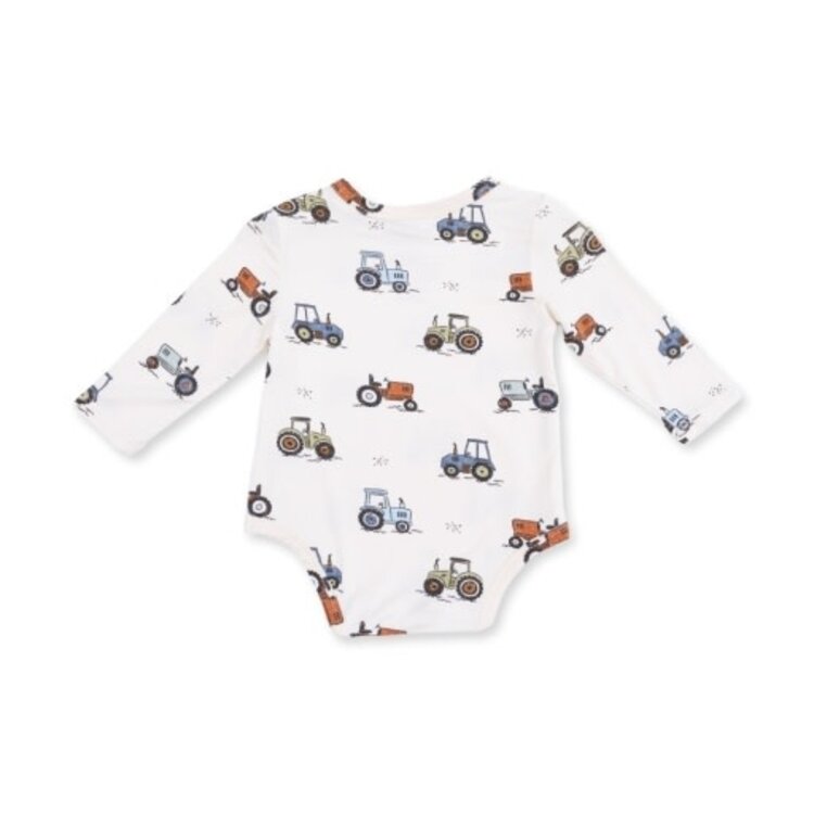 Angel Dear Future Farmer Long Sleeve Bodysuit