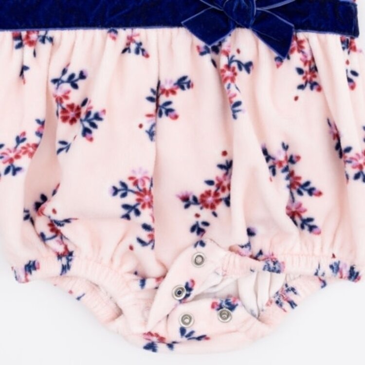Angel Dear Nora Floral Velour Bubble