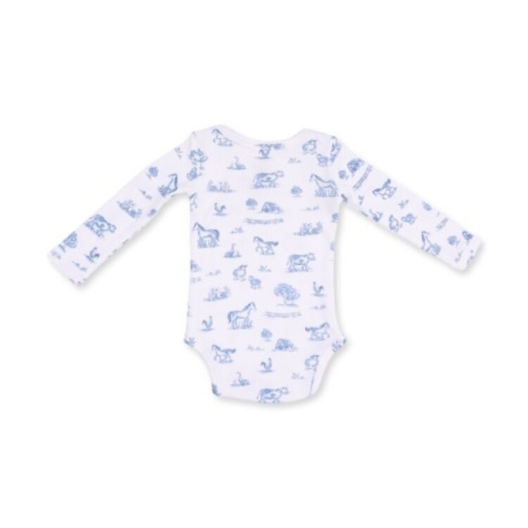 Angel Dear Farm Friends Long Sleeve Bodysuit