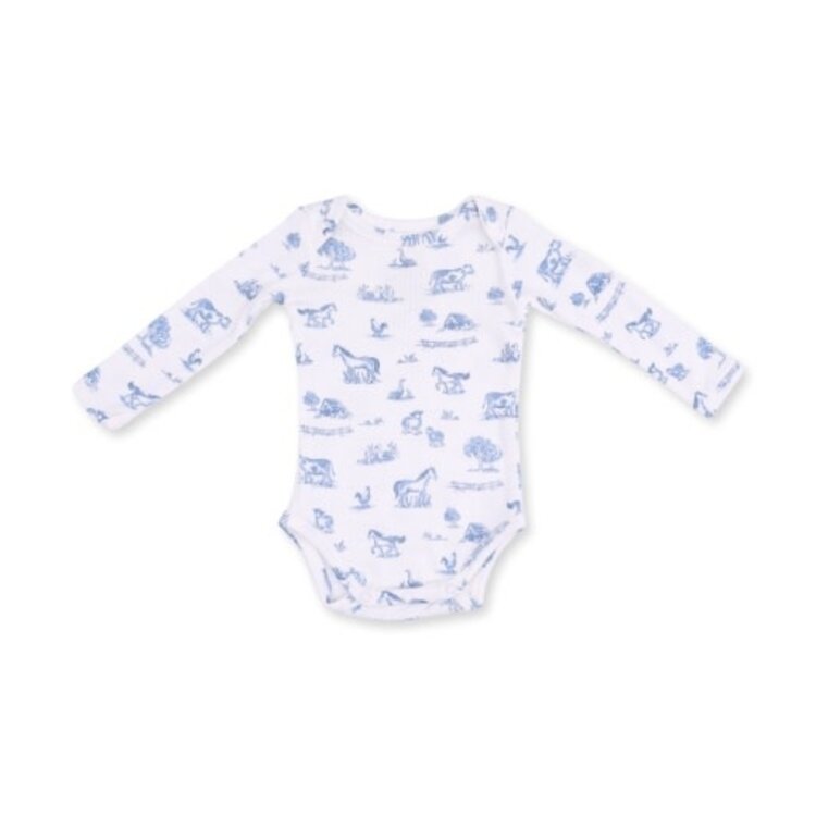 Angel Dear Farm Friends Long Sleeve Bodysuit