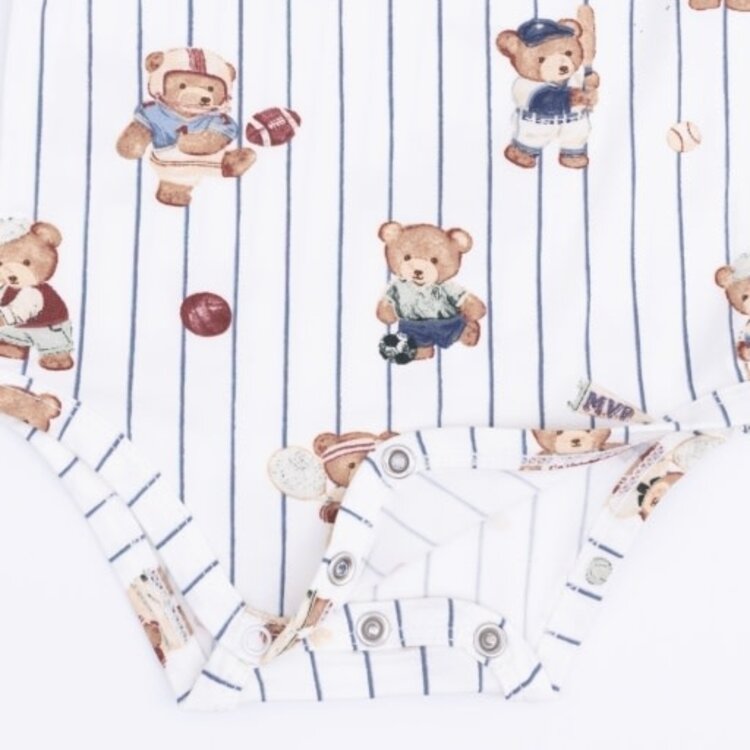 Angel Dear Mixed Sports Bears  Bodysuit