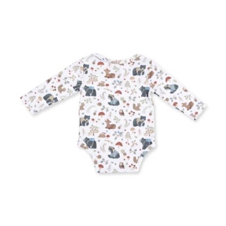 Angel Dear Southern Woodland Animals Green Bodysuit