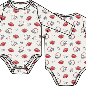 Angel Dear Touchdown Time Long Sleeve Bodysuit