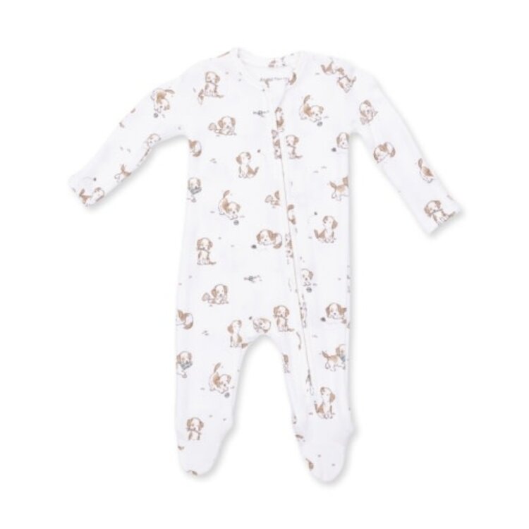 Angel Dear Explorer Puppy Blue - 2 Way Zipper Footie