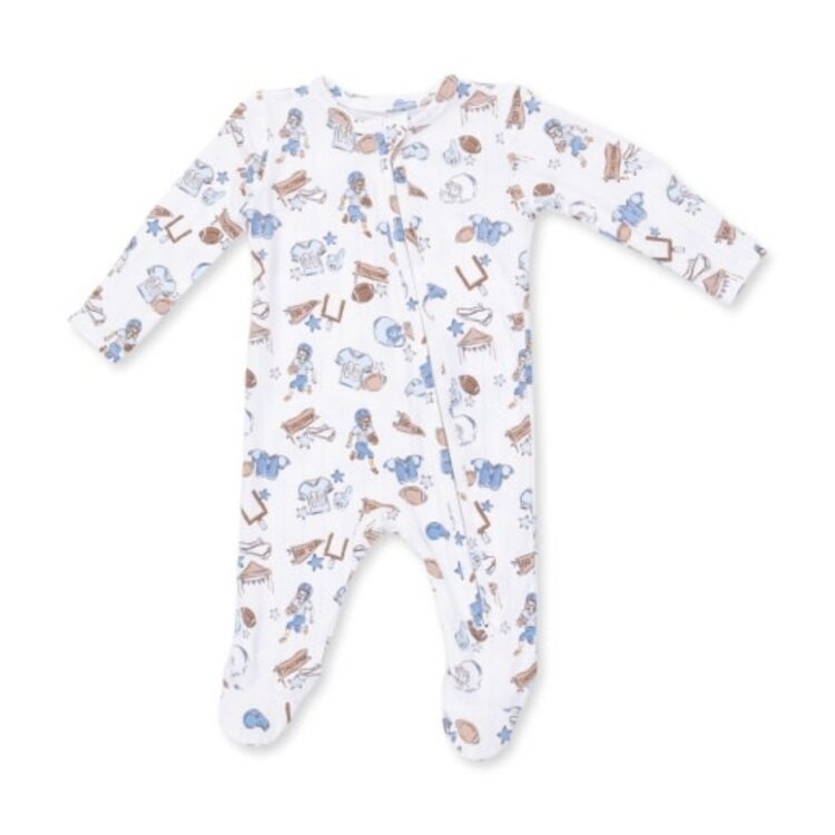 Angel Dear Football Nursery - 2 Way Zipper Footie