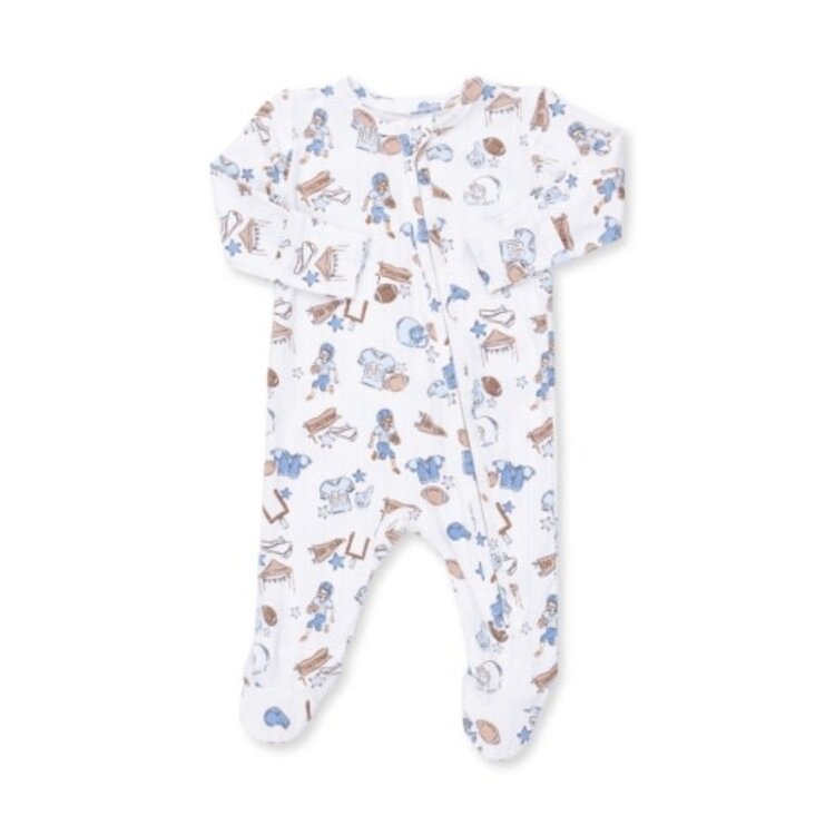 Angel Dear Football Nursery - 2 Way Zipper Footie