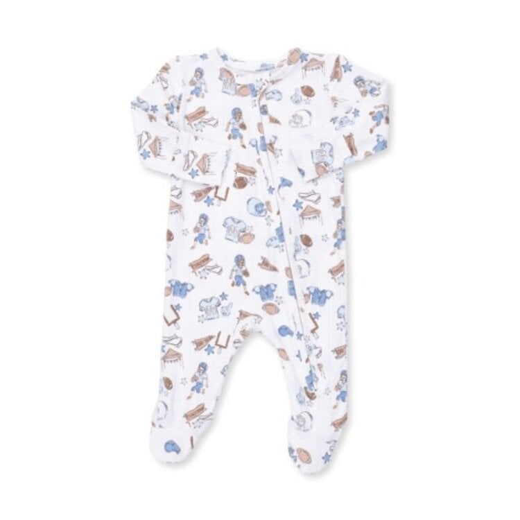 Angel Dear Football Nursery - 2 Way Zipper Footie