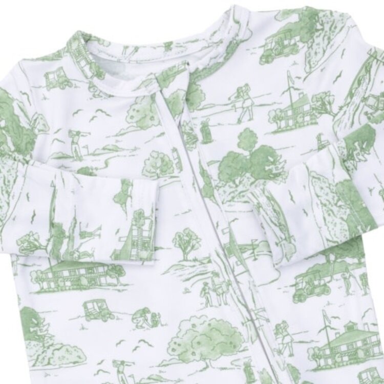 Angel Dear Golf Toile Green - 2 Way Zipper Footie
