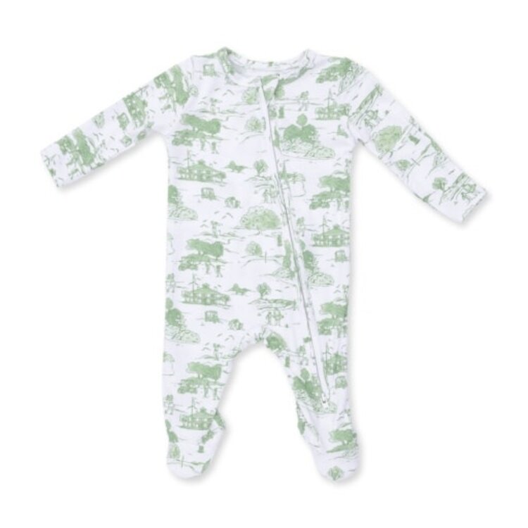 Angel Dear Golf Toile Green - 2 Way Zipper Footie