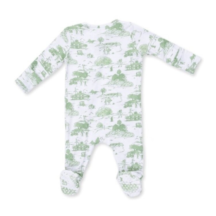 Angel Dear Golf Toile Green - 2 Way Zipper Footie