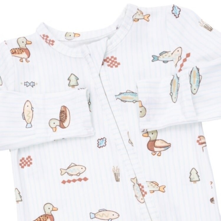 Angel Dear Lake Cuties - 2 Way Zipper Footie