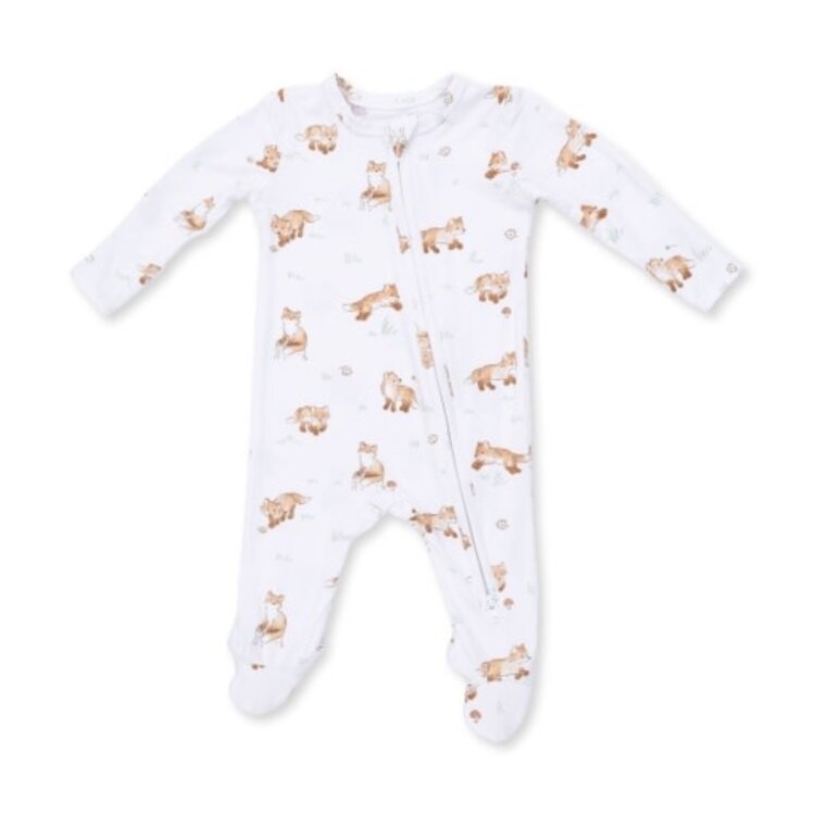 Angel Dear Little Explorer Fox - 2 Way Zipper Footie