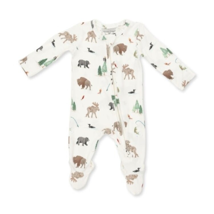 Angel Dear Northern Woodland Animals - 2 Way Zipper Footie