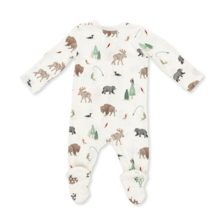 Angel Dear Northern Woodland Animals - 2 Way Zipper Footie