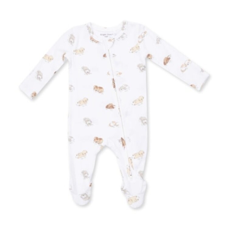 Angel Dear Puppy Snuggle Club - 2 Way Zipper Footie