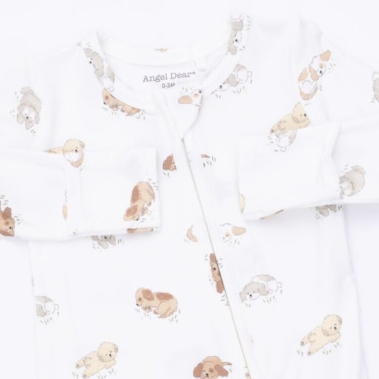 Angel Dear Puppy Snuggle Club - 2 Way Zipper Footie