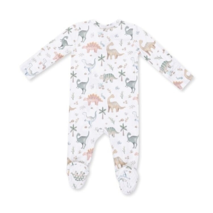 Angel Dear Sweet Baby Dinos - 2 Way Zipper Footie
