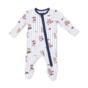 Angel Dear Mixed Sports Bears - 2 Way Zipper Footie