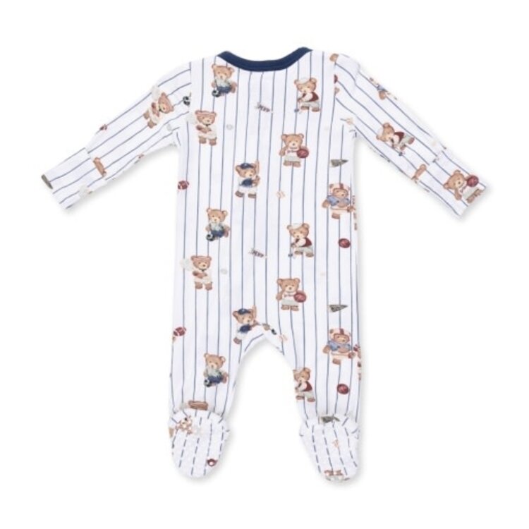 Angel Dear Mixed Sports Bears - 2 Way Zipper Footie
