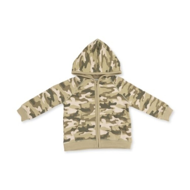 Angel Dear Camo French Terry - Zip Hoodie