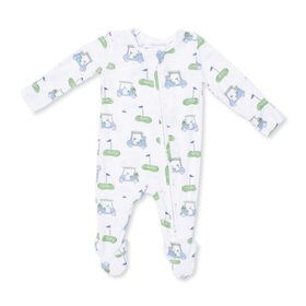 Angel Dear Golf Carts Blue  Zipper Footie