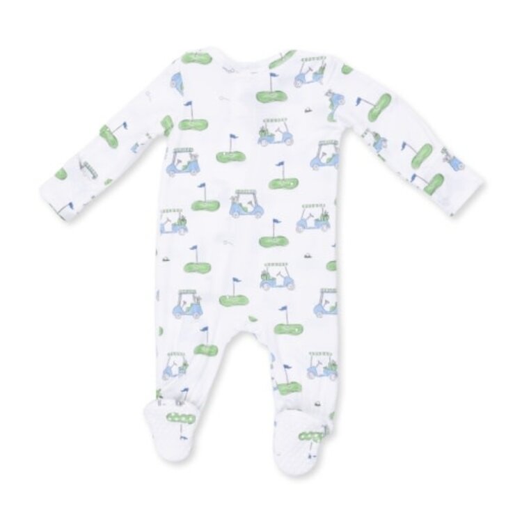 Angel Dear Golf Carts Blue  Zipper Footie