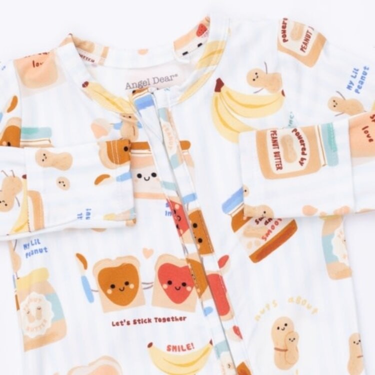 Angel Dear Spread the Love Zipper Footie