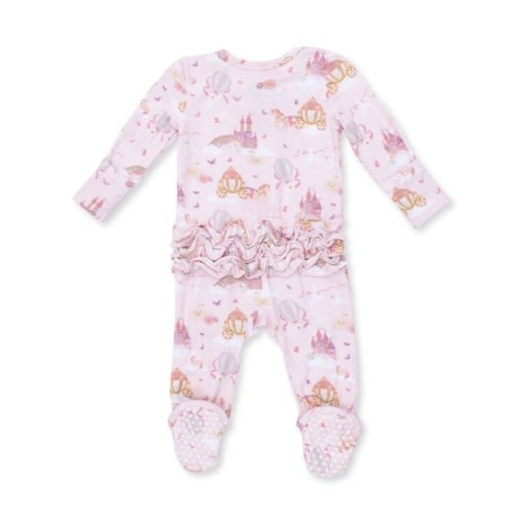 Angel Dear Princess Unicorn Castle Zipper Footie