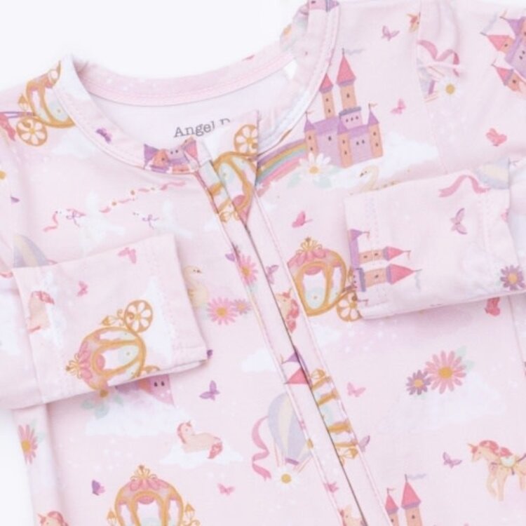 Angel Dear Princess Unicorn Castle Zipper Footie