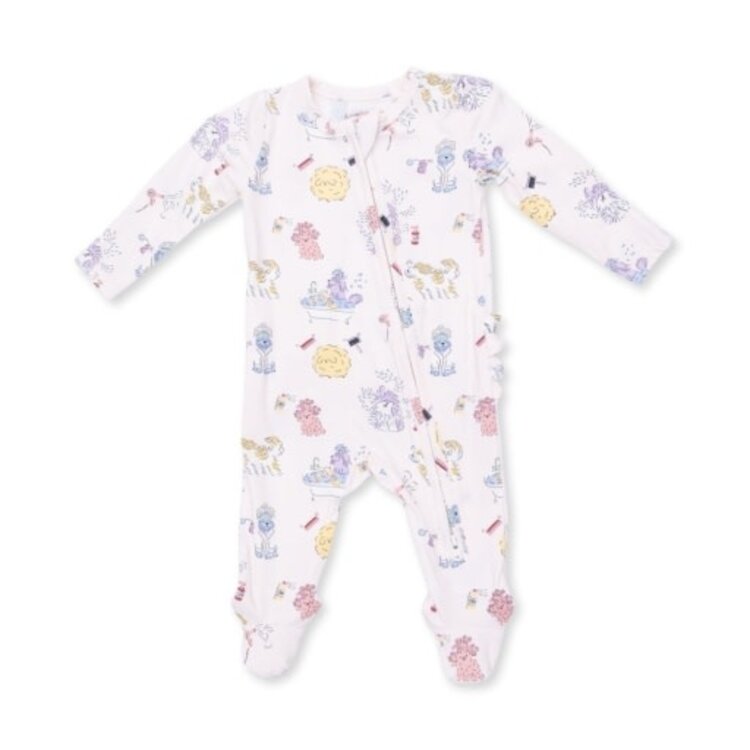 Angel Dear Spa Dogs Zipper Footie