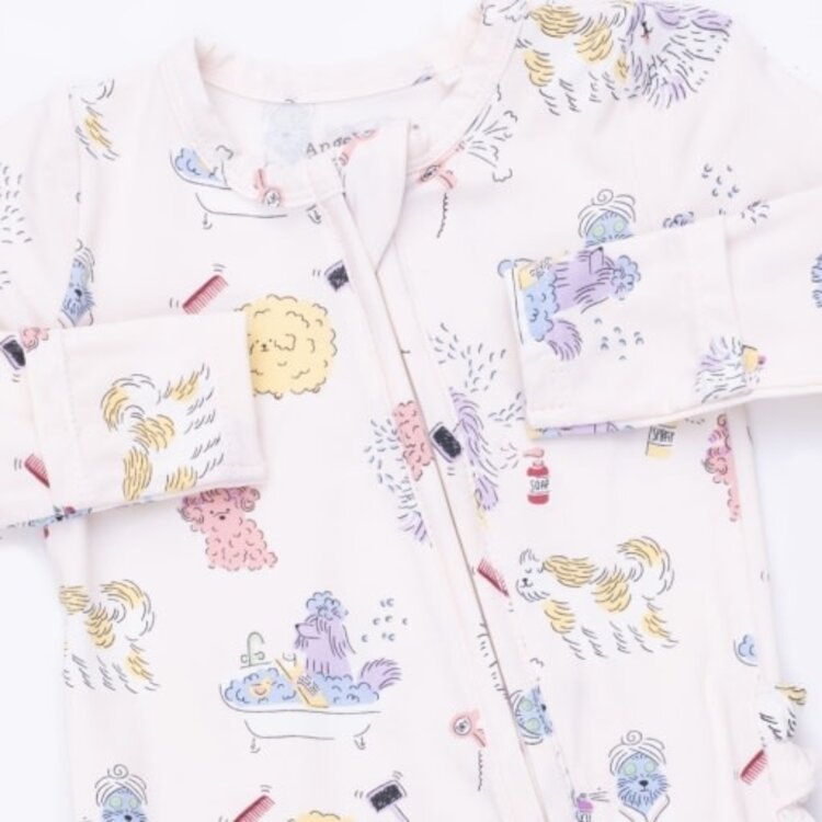 Angel Dear Spa Dogs Zipper Footie