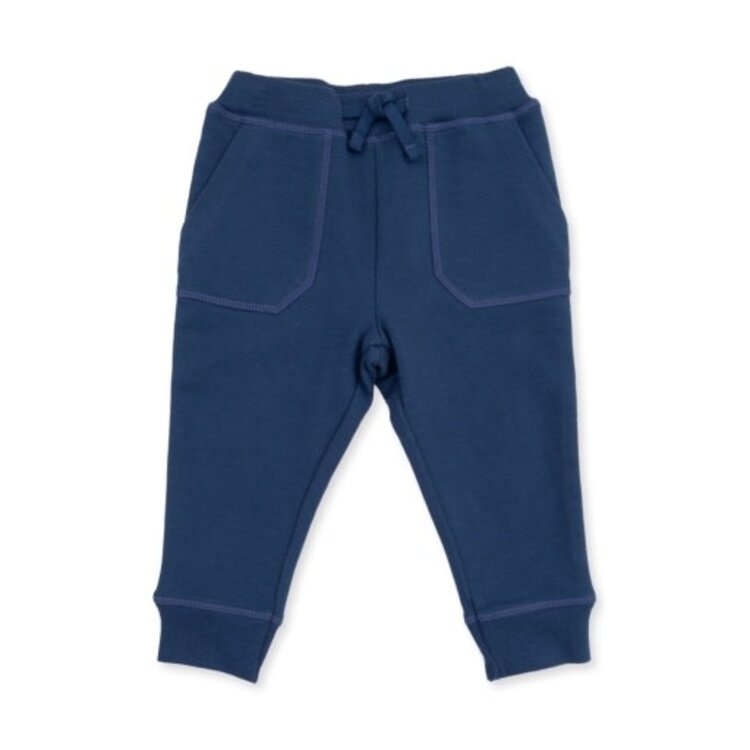 Angel Dear Solid Insignia Blue Jogger Pant