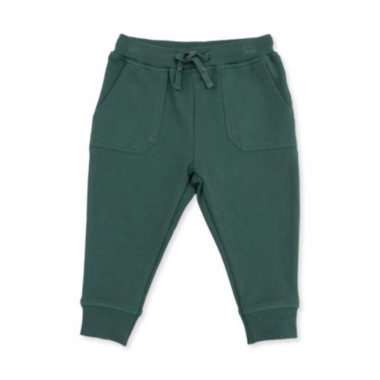Angel Dear Solid Smoke Pine Jogger Pant