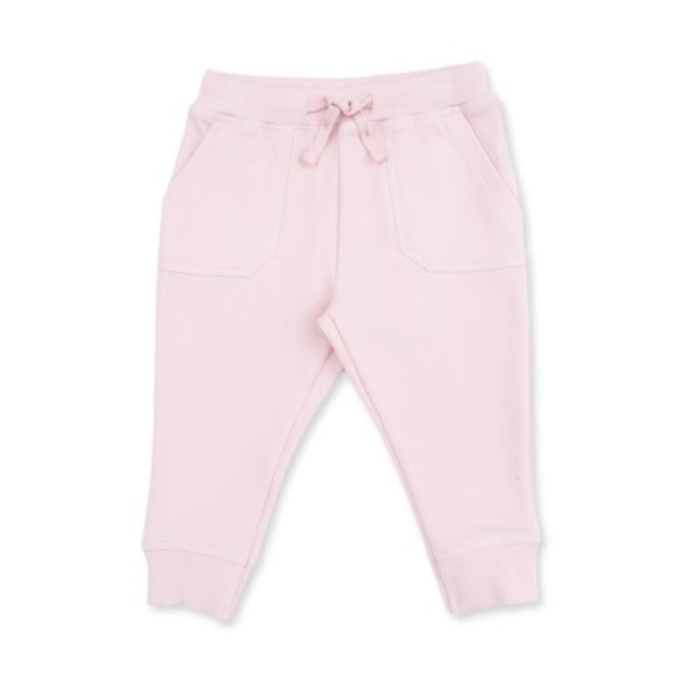Angel Dear Solid Veiled Pink Jogger Pant