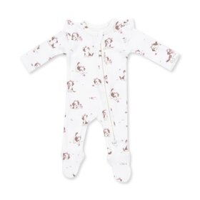 Angel Dear Explorer Puppy Pink Zipper Footie