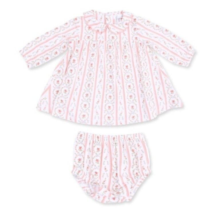 Angel Dear Marnie Rosebud Stripe Dress and Bloomer
