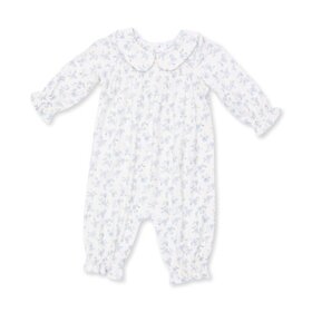 Angel Dear Rose Briar Smocked Long Sleeve Romper