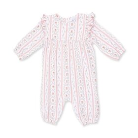 Angel Dear Marnie Rosebud Stripe Ruffle Romper