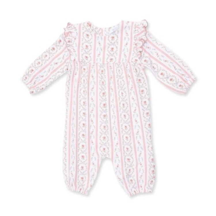 Angel Dear Marnie Rosebud Stripe Ruffle Romper