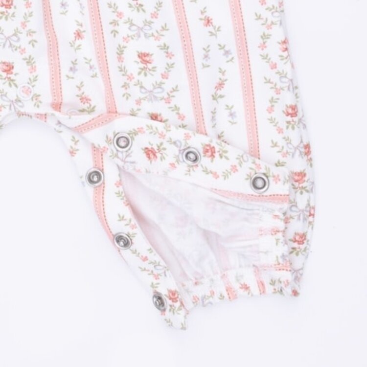 Angel Dear Marnie Rosebud Stripe Ruffle Romper