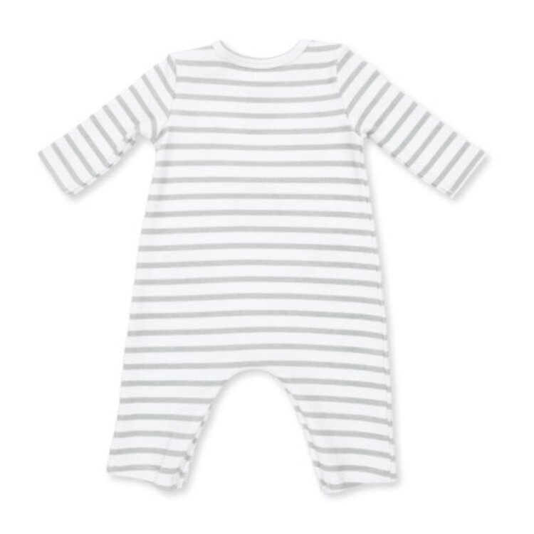 Angel Dear Cows Blue - Long Sleeve Snap Shoulder Romper