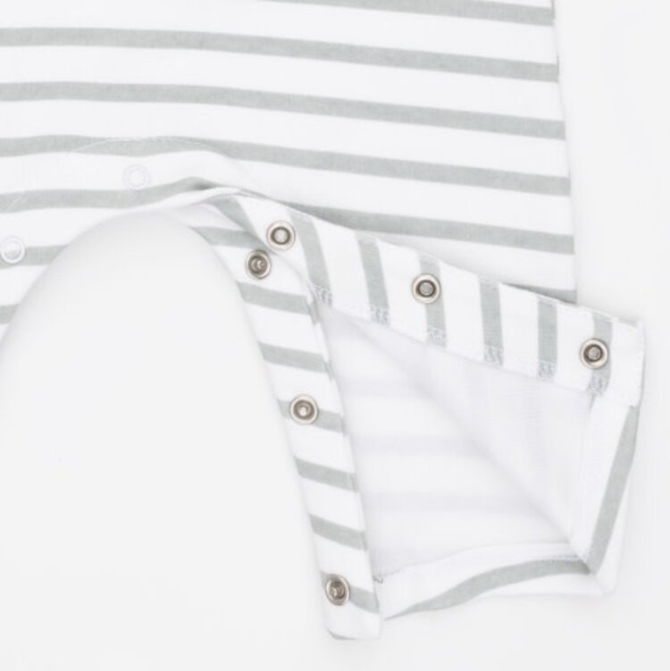 Angel Dear Cows Blue - Long Sleeve Snap Shoulder Romper