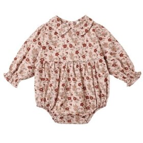 Rylee + Cru LLC Pink Floral Cora Romper