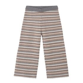 Rylee + Cru LLC Dusty Blue Multi Stripe Wide Leg Pant