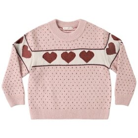 Rylee + Cru LLC Blush Hearts Reagan Sweater
