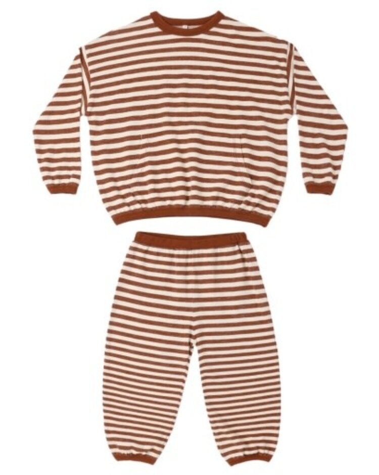 Rylee + Cru LLC Brick Stripe Relaxed Set