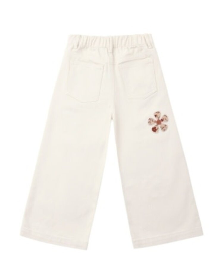 Rylee + Cru LLC STRAIGHT LEG PANT DAISY PATCHES